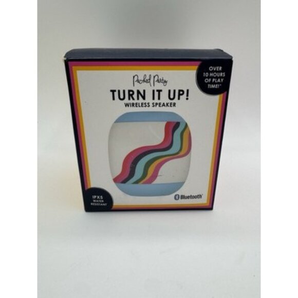 Packed Party Turn It Up! Wireless Speaker, Bluetooth IPX5 Water Resistant, New - Picture 4 of 7